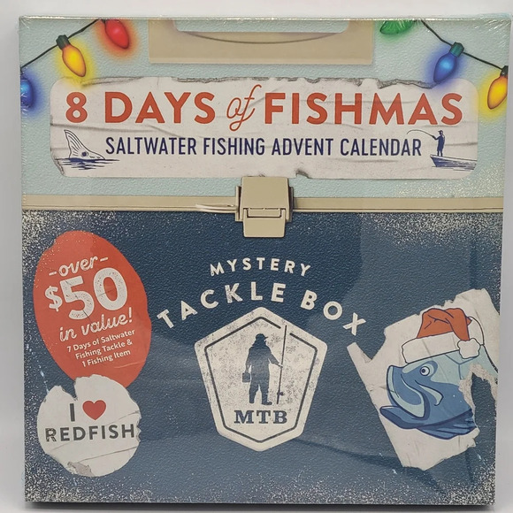 Catch Co. 8 Days of Fishmas Saltwater Fishing Advent Calendar Mystery Tackle Box - Picture 2 of 9